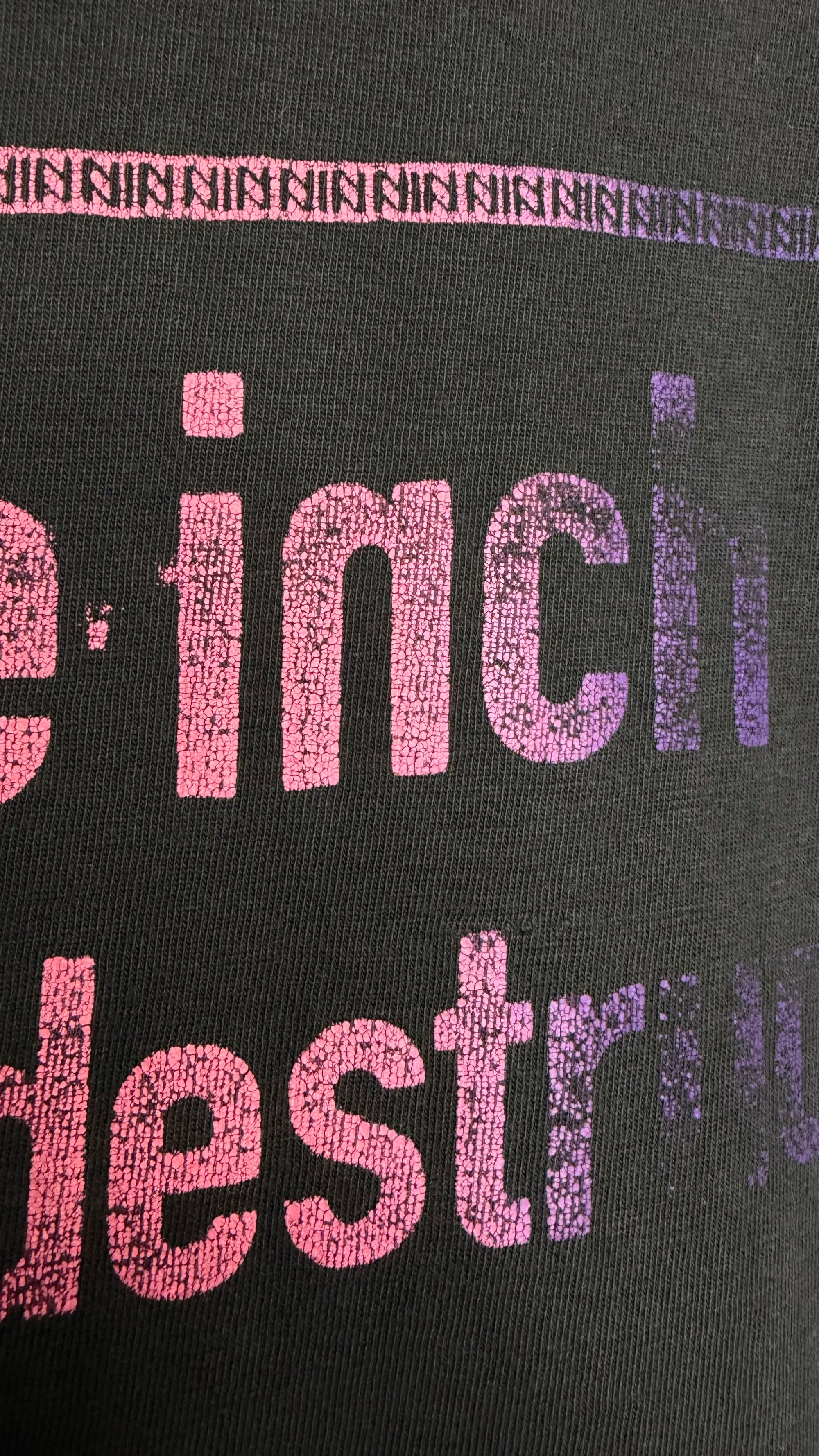 NINE INCH NAILS SELF DESTRUCT TOUR 94’ RARE PARKING LOT TEE | NIN