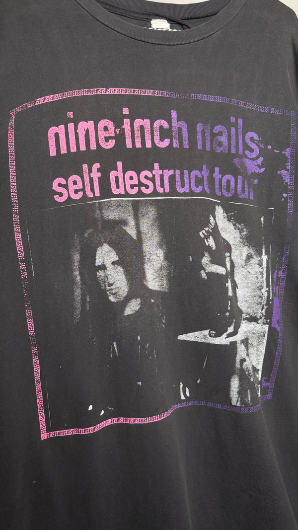 NINE INCH NAILS SELF DESTRUCT TOUR 94’ RARE PARKING LOT TEE | NIN