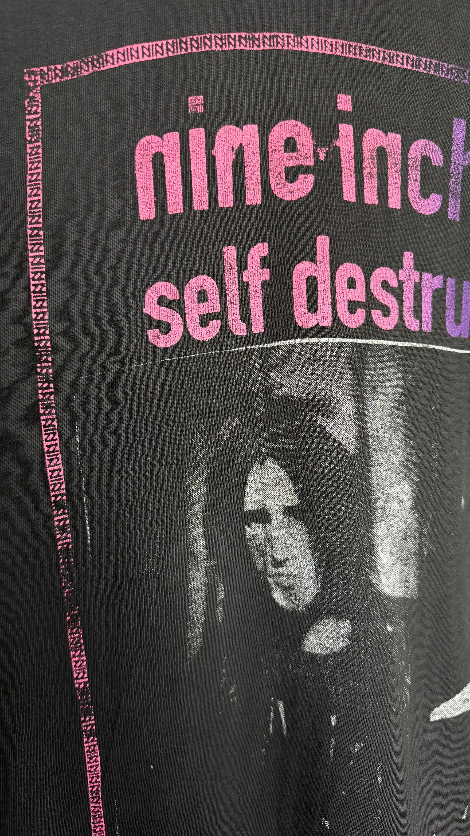 NINE INCH NAILS SELF DESTRUCT TOUR 94’ RARE PARKING LOT TEE | NIN