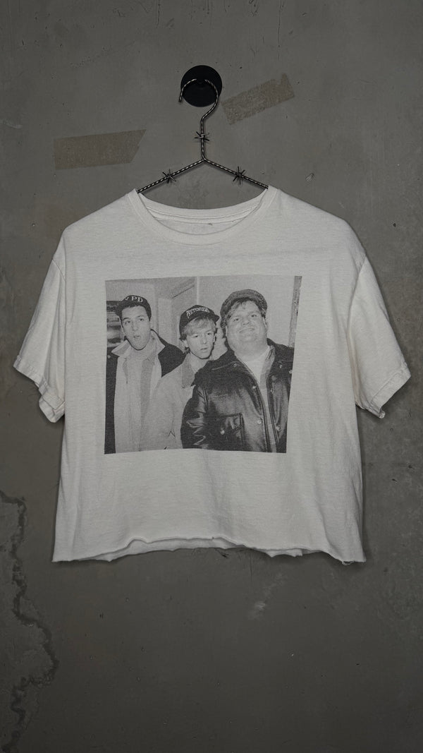 ADAM SANDLER, DAVID SPADE & CHRIS FARLEY SNL CAST CROPPED TEE | B&W PORTRAIT