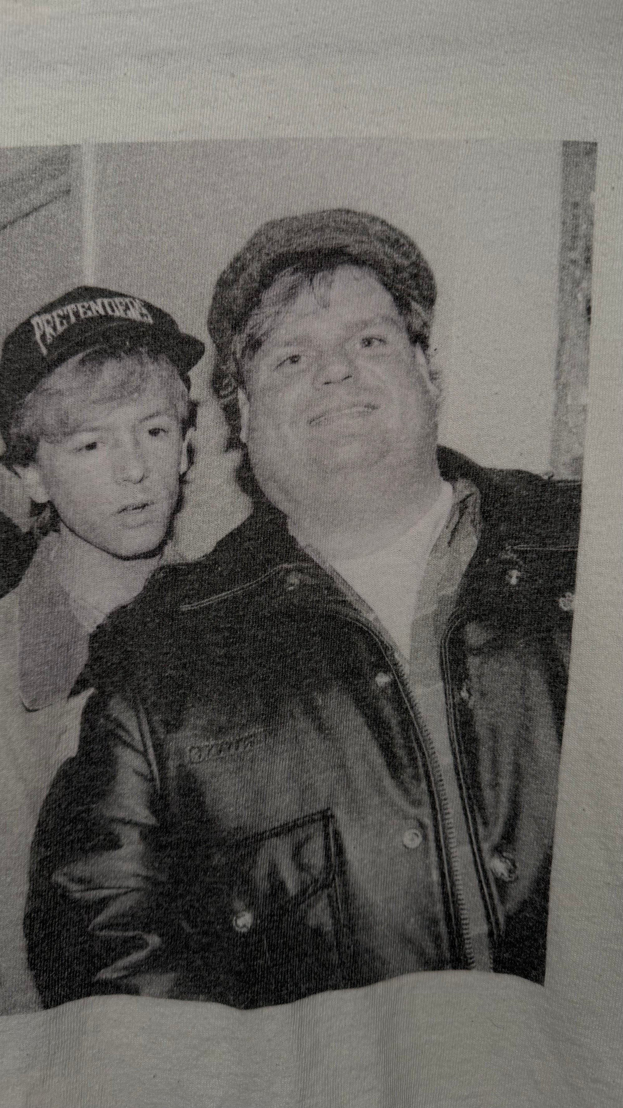 ADAM SANDLER, DAVID SPADE & CHRIS FARLEY SNL CAST CROPPED TEE | B&W PORTRAIT