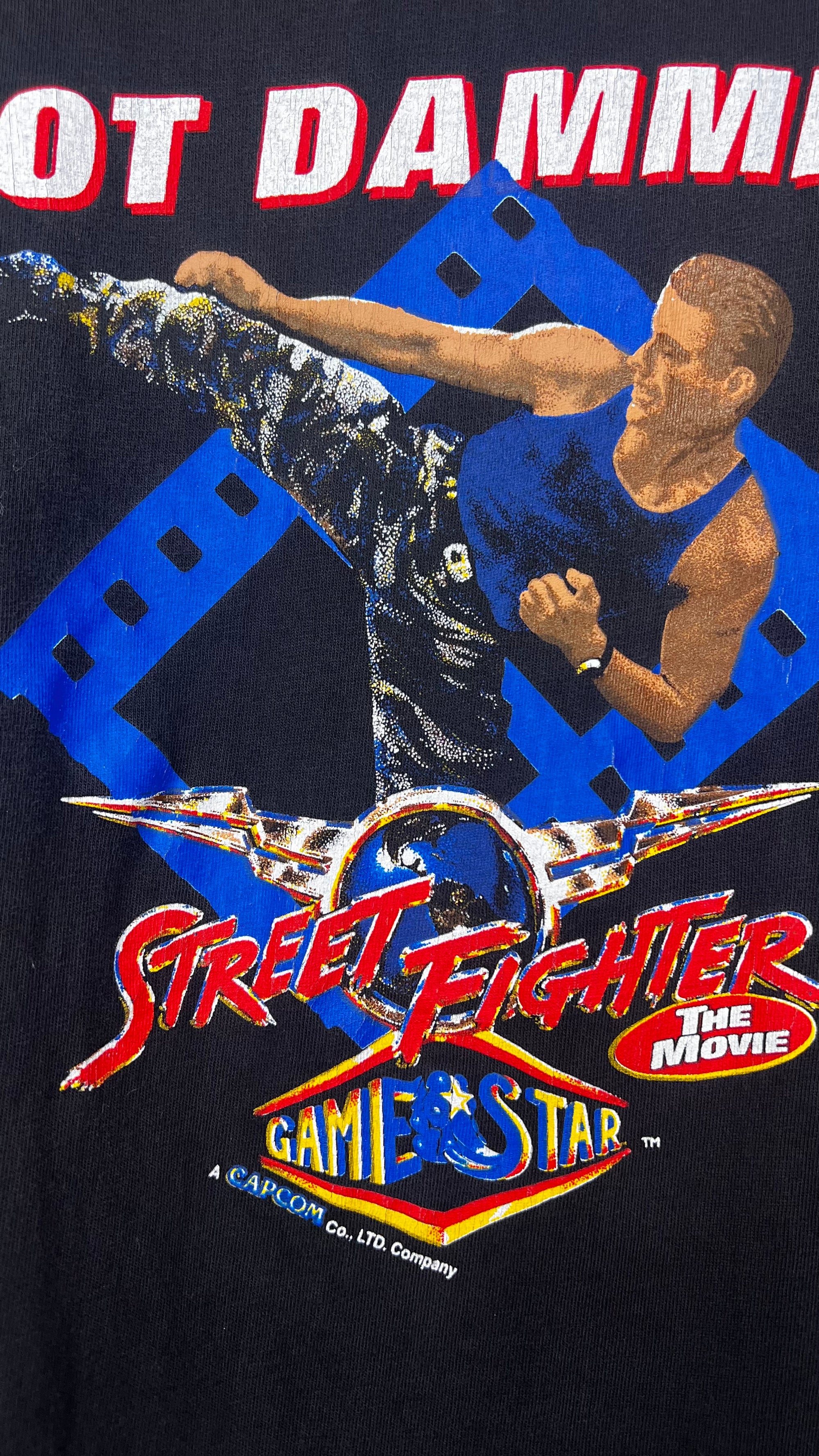 STREET FIGHTER THE MOVIE TEE | JEANNE CLAUDE VAN-DAMME GRAIL | HOT DAMME!