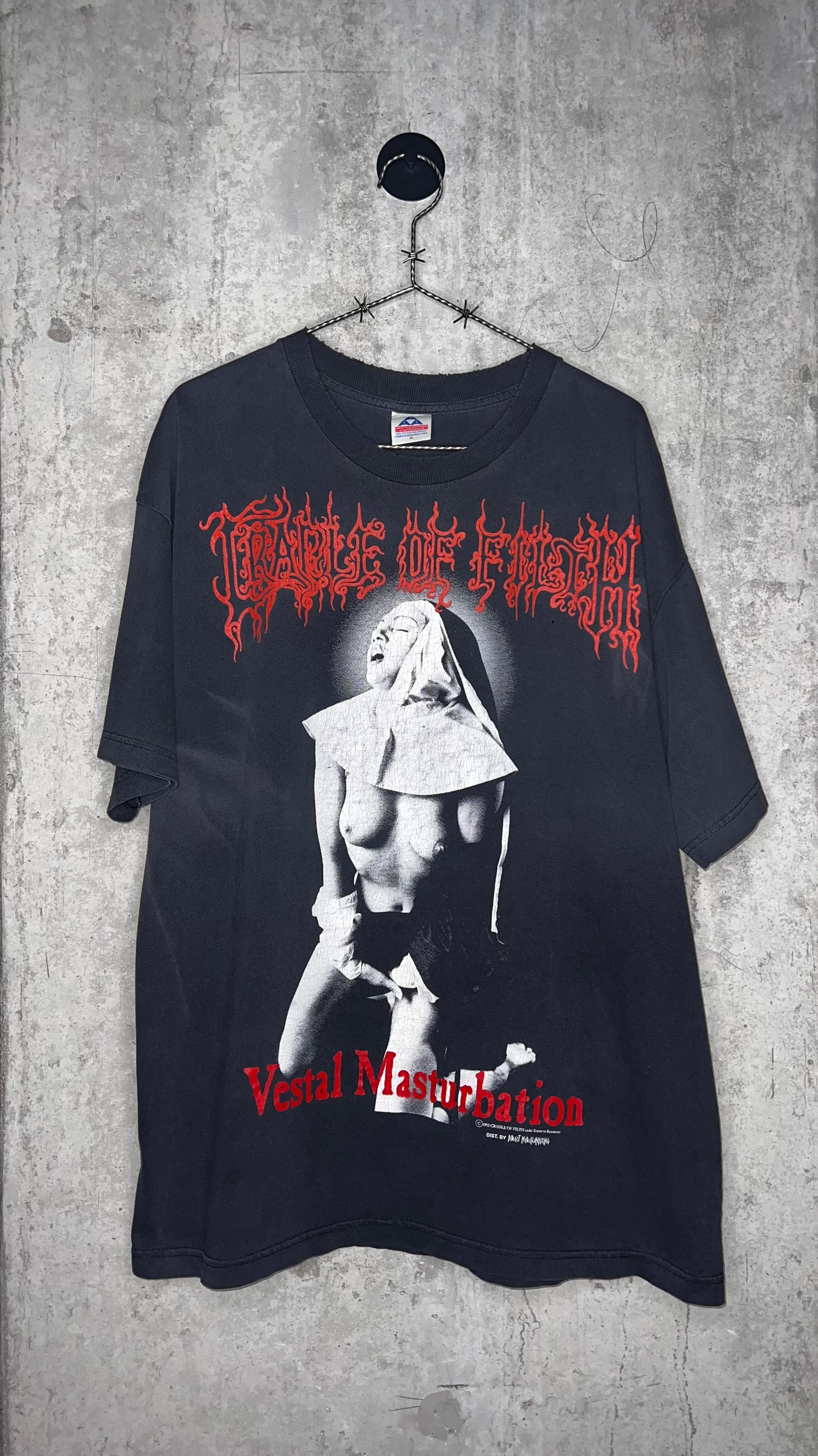 CRADLE OF FILTH VESTAL MASTURBATION TEE | SINFUL NUN | JESUS IS A CUNT