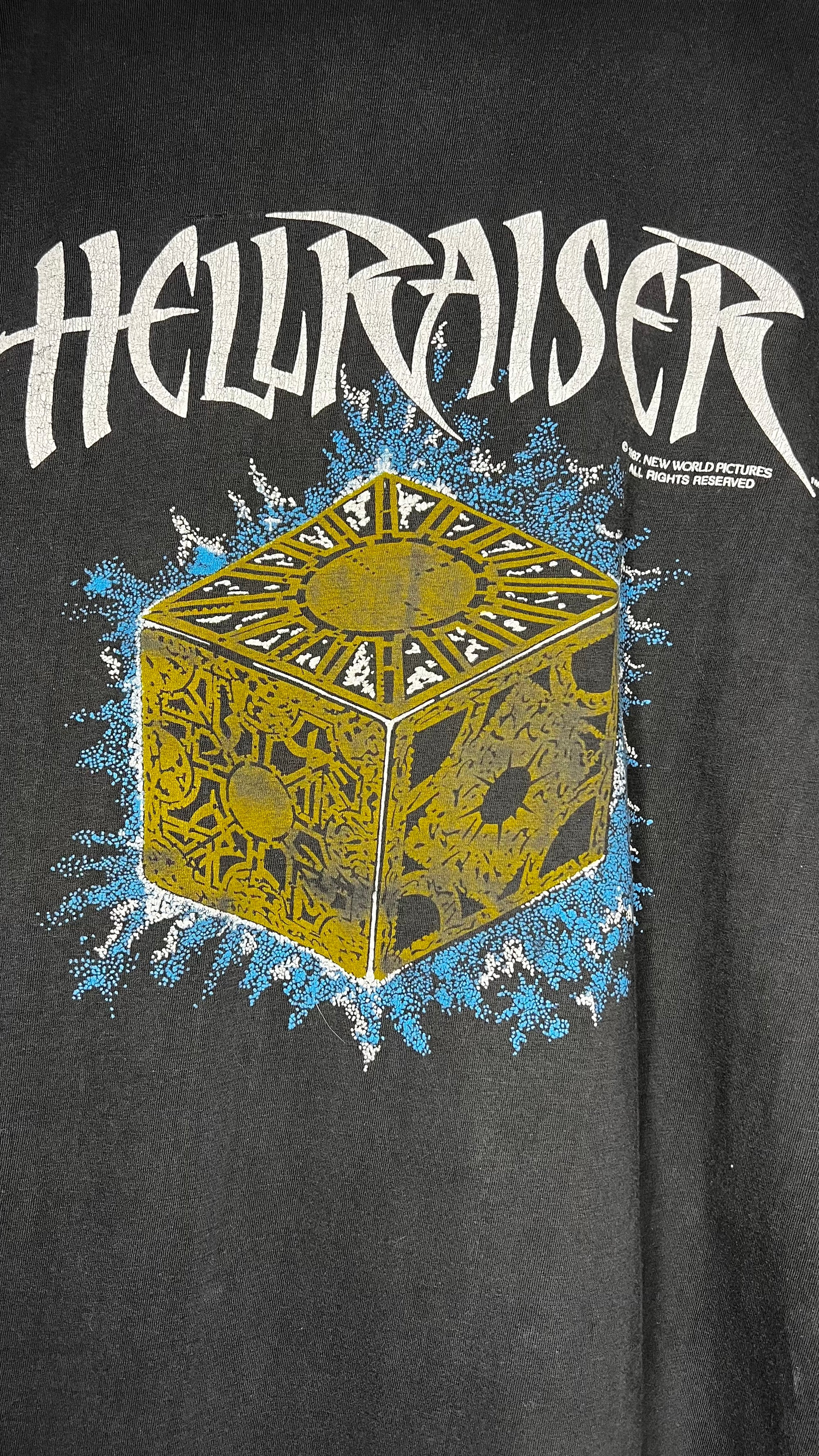 HELLRAISER BIG FACE TEE GRAIL | CLIVE BARKER | THE LAMENT CONFIGURATION BACK HIT