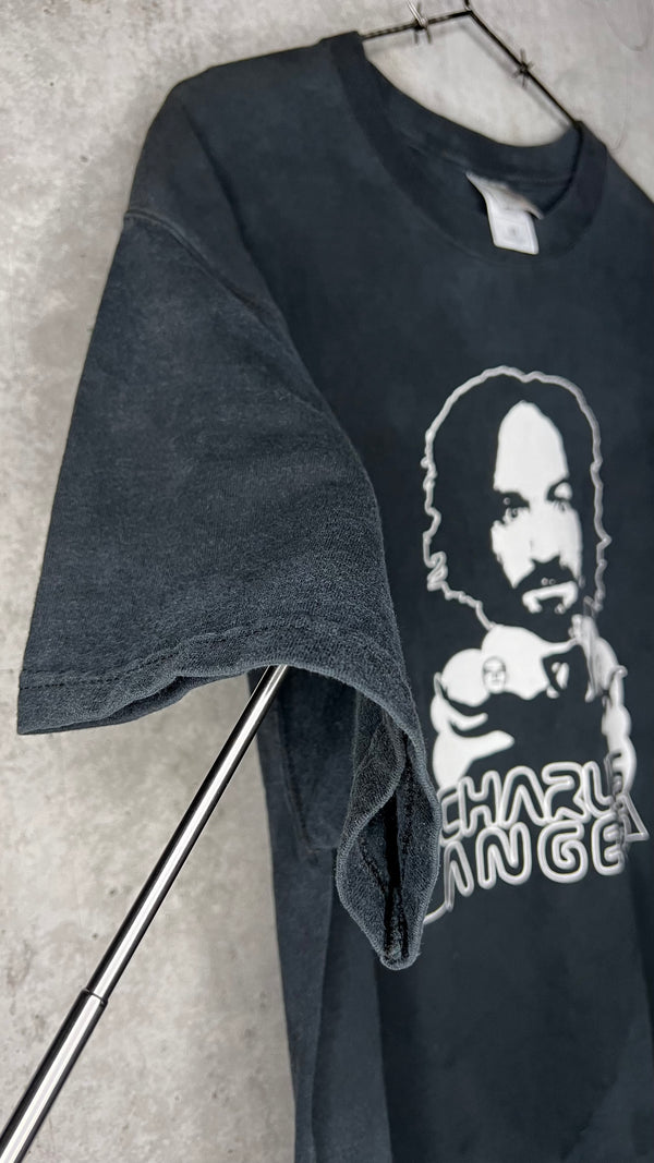 CHARLES MANSON CHARLIES ANGELS TEE | PROPHET BACK HIT | SERIAL KILLER PARODY