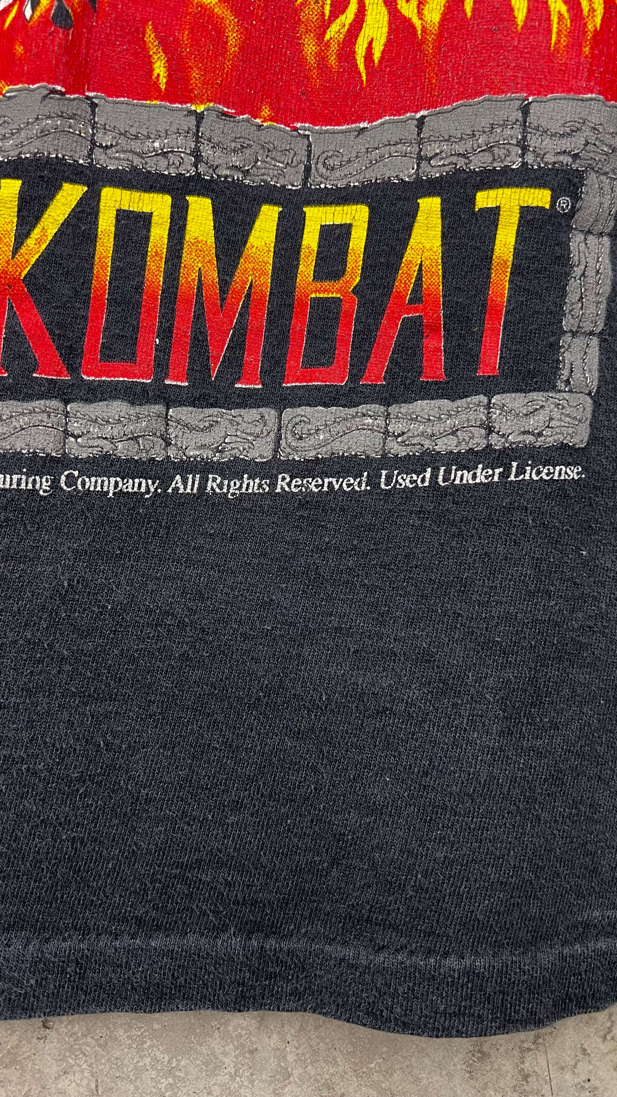 MORTAL KOMBAT 92’ RARE SCORPION TOURNAMENT TEE