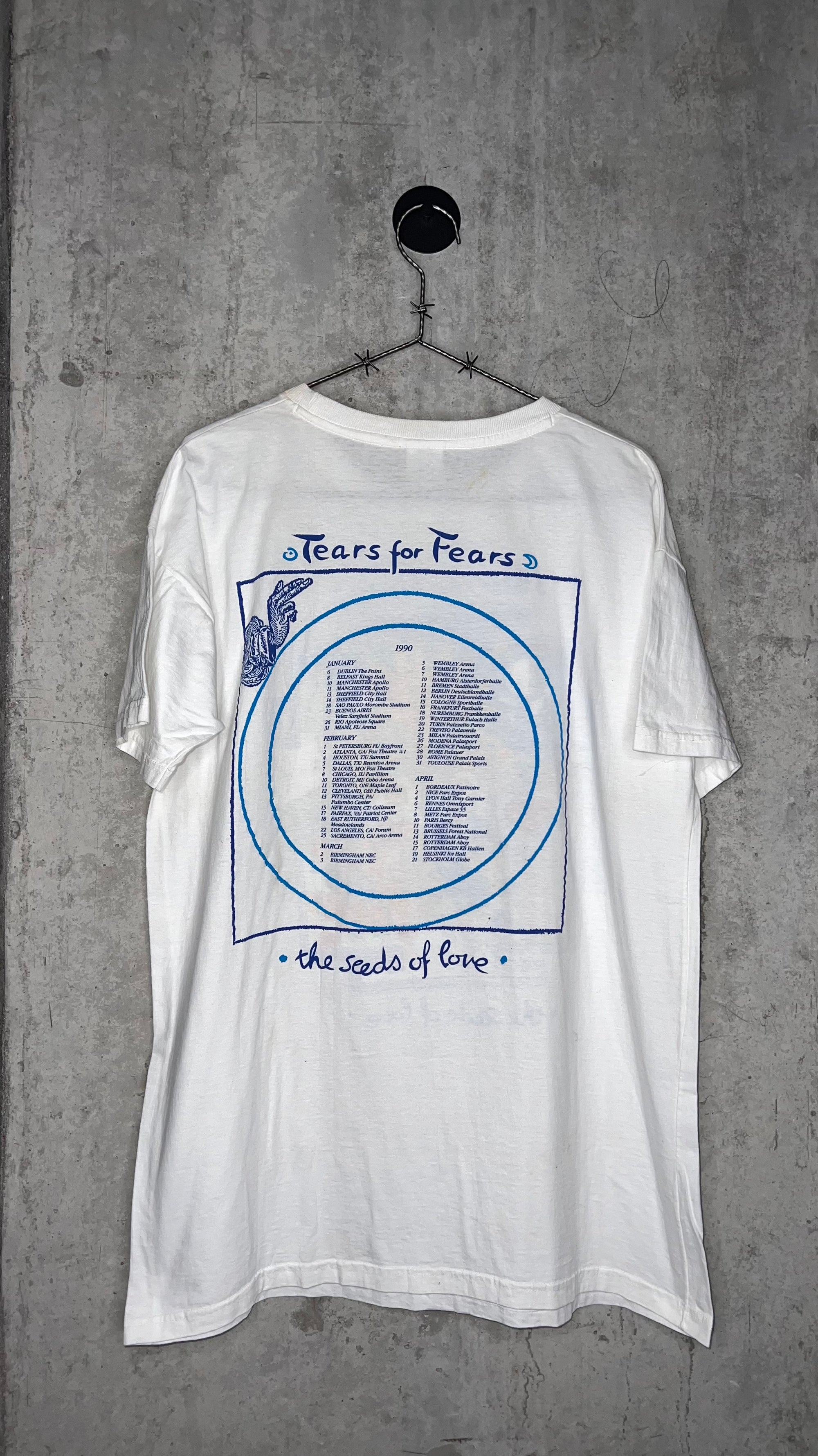 TEARS FOR FEARS 90’ SEEDS OF LOVE WORLD TOUR TEE