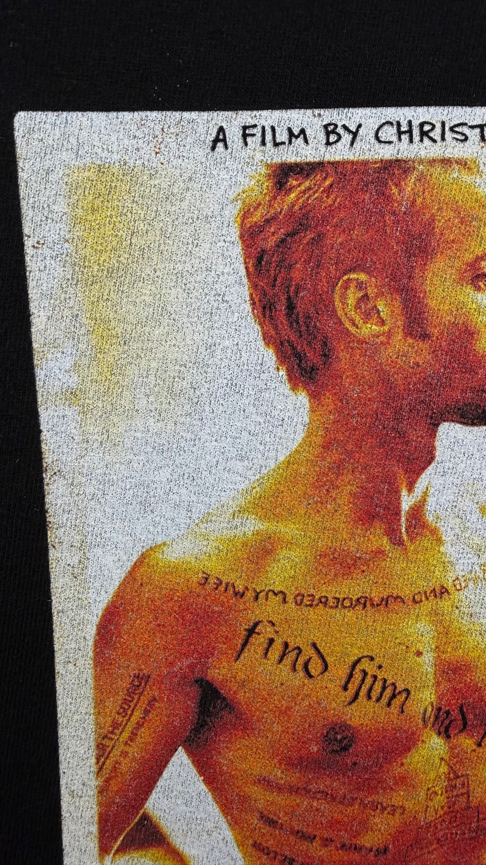 MEMENTO MOVIE PROMO TEE | CHRISTOPHER NOLAN | GUY PEARCE