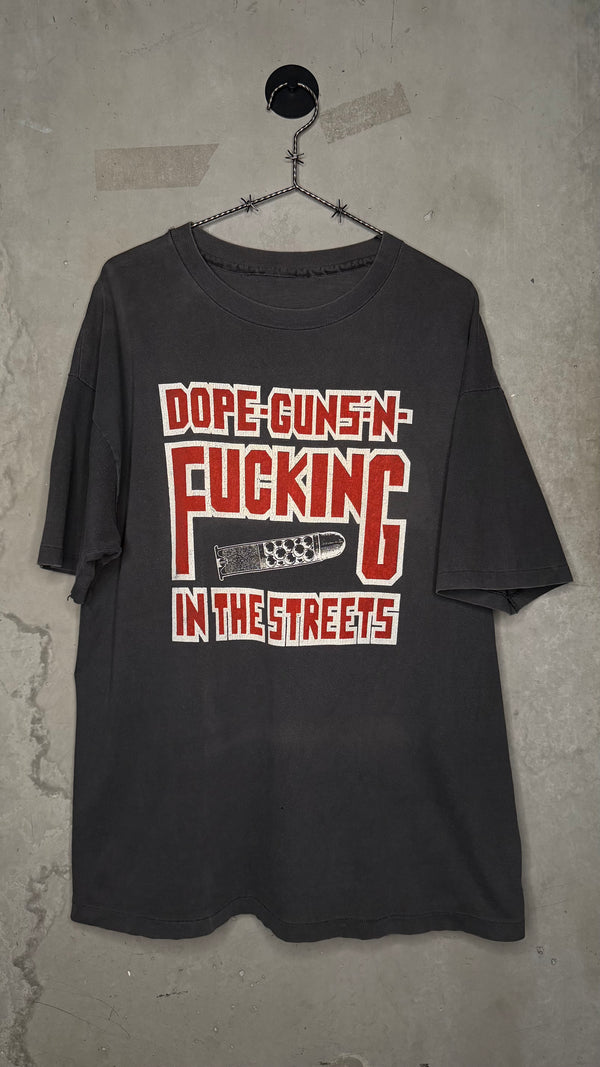 AMPHETAMINE REPTILE RECORDS TEE | DOPE GUNS ‘N FUCKING IN THE STREET