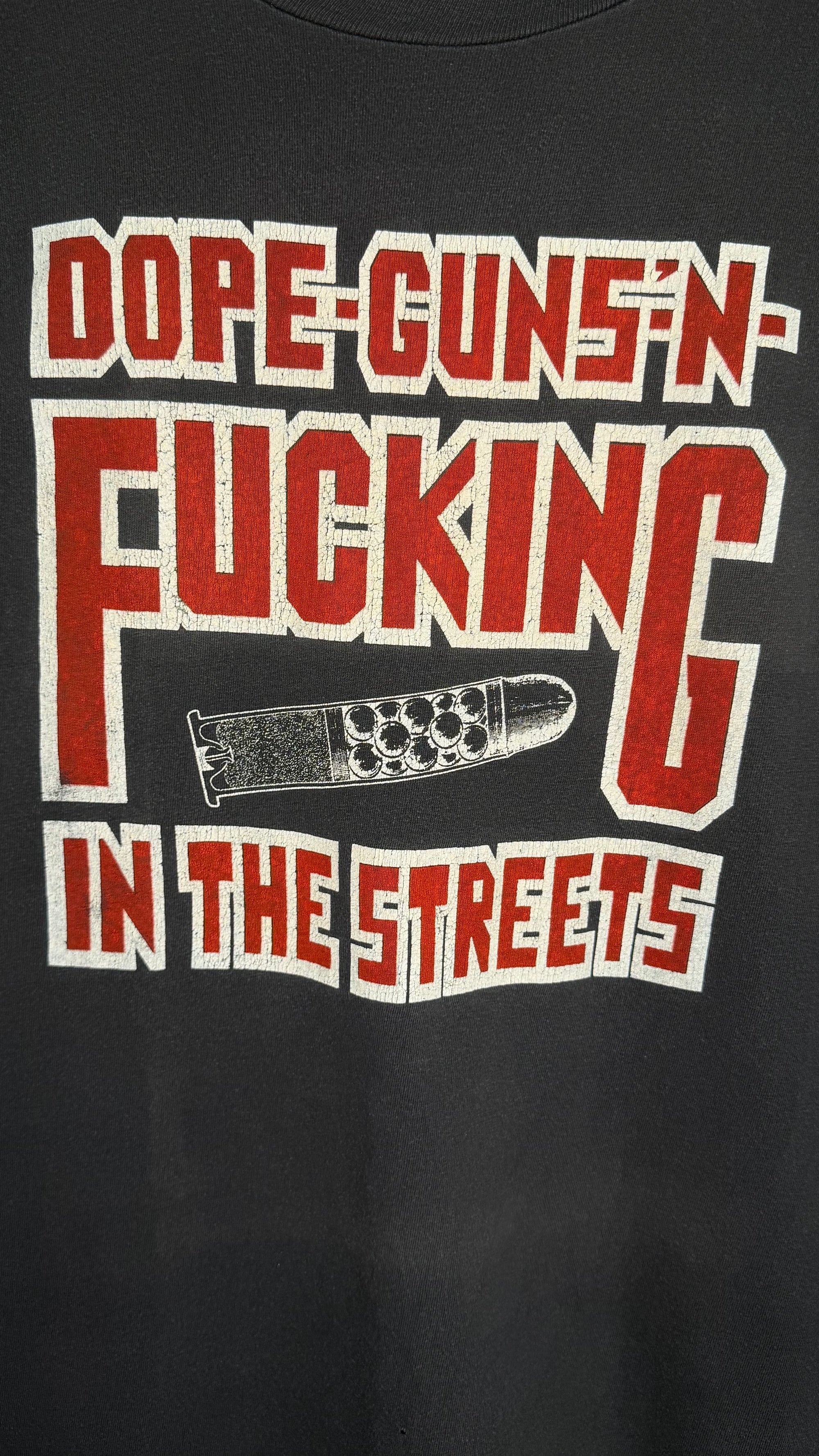 AMPHETAMINE REPTILE RECORDS TEE | DOPE GUNS ‘N FUCKING IN THE STREET