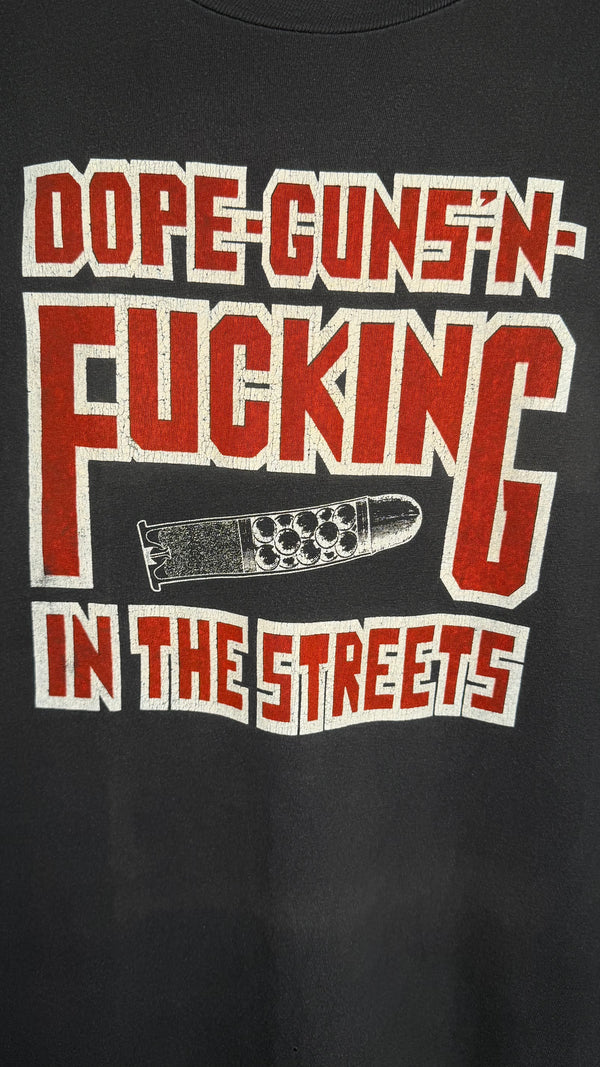 AMPHETAMINE REPTILE RECORDS TEE | DOPE GUNS ‘N FUCKING IN THE STREET