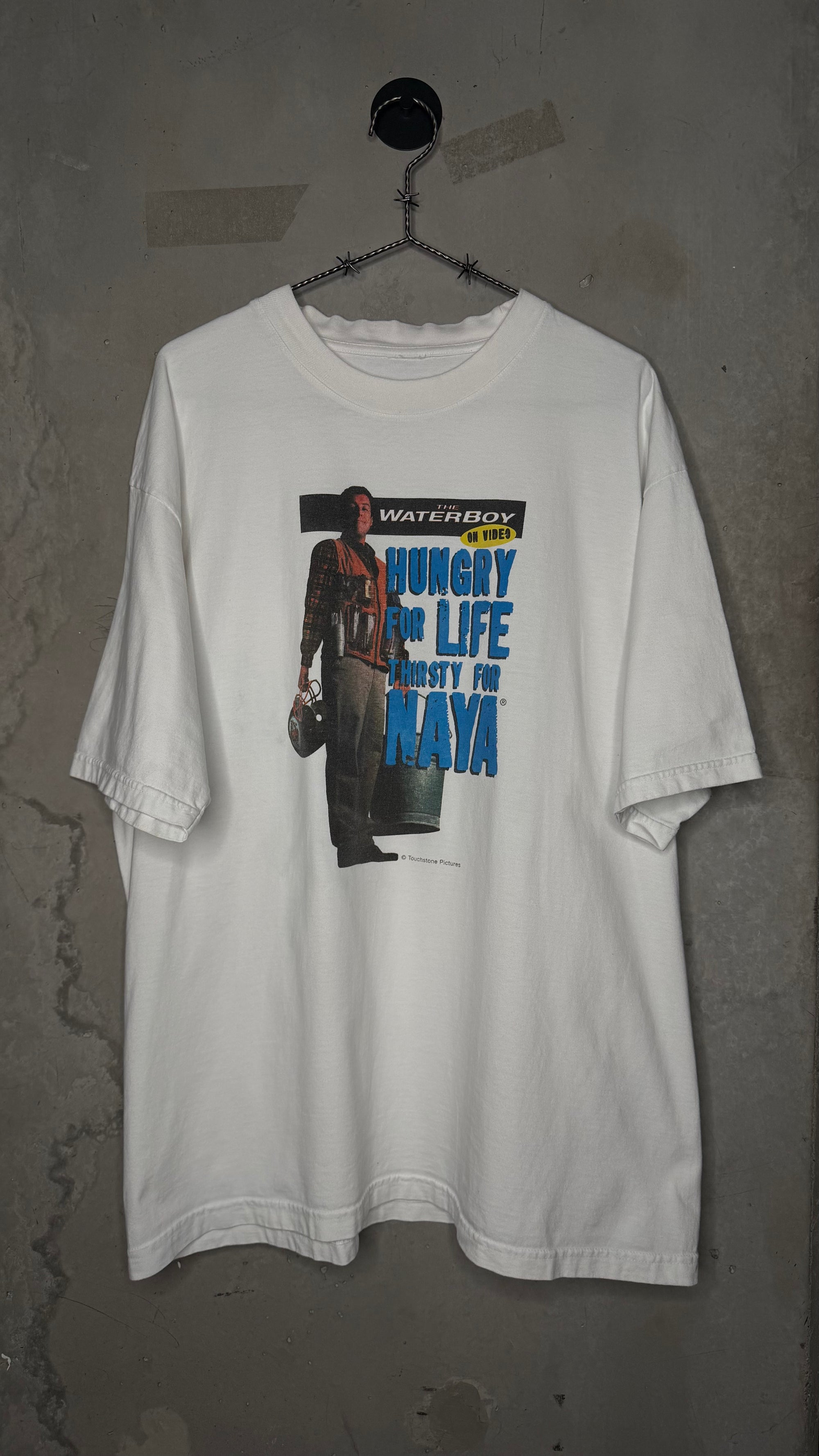 THE WATERBOY MOVIE PROMO TEE | ADAM SANDLER | NAYA SPRING WATER BRAND COLLAB