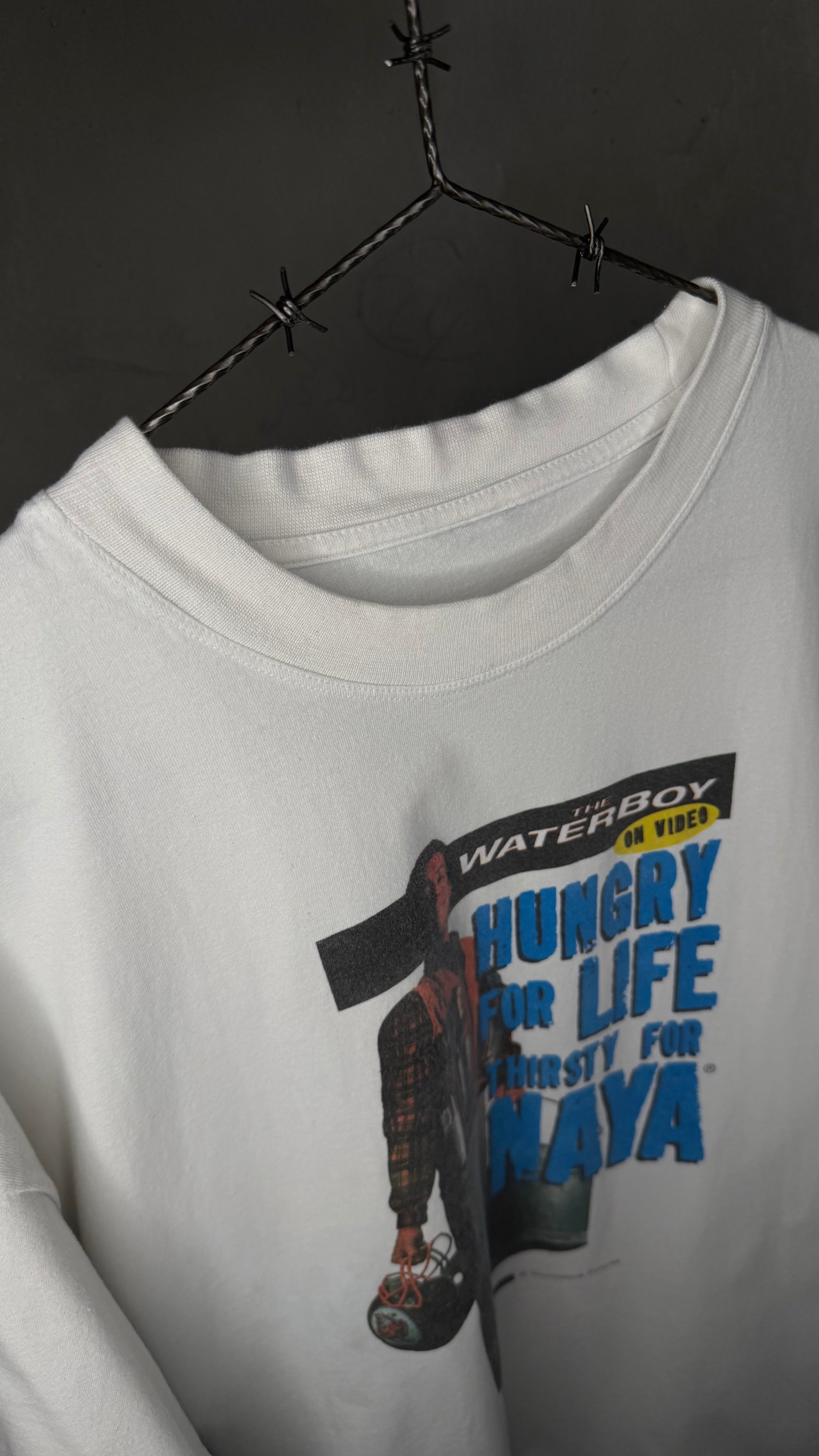 THE WATERBOY MOVIE PROMO TEE | ADAM SANDLER | NAYA SPRING WATER BRAND COLLAB
