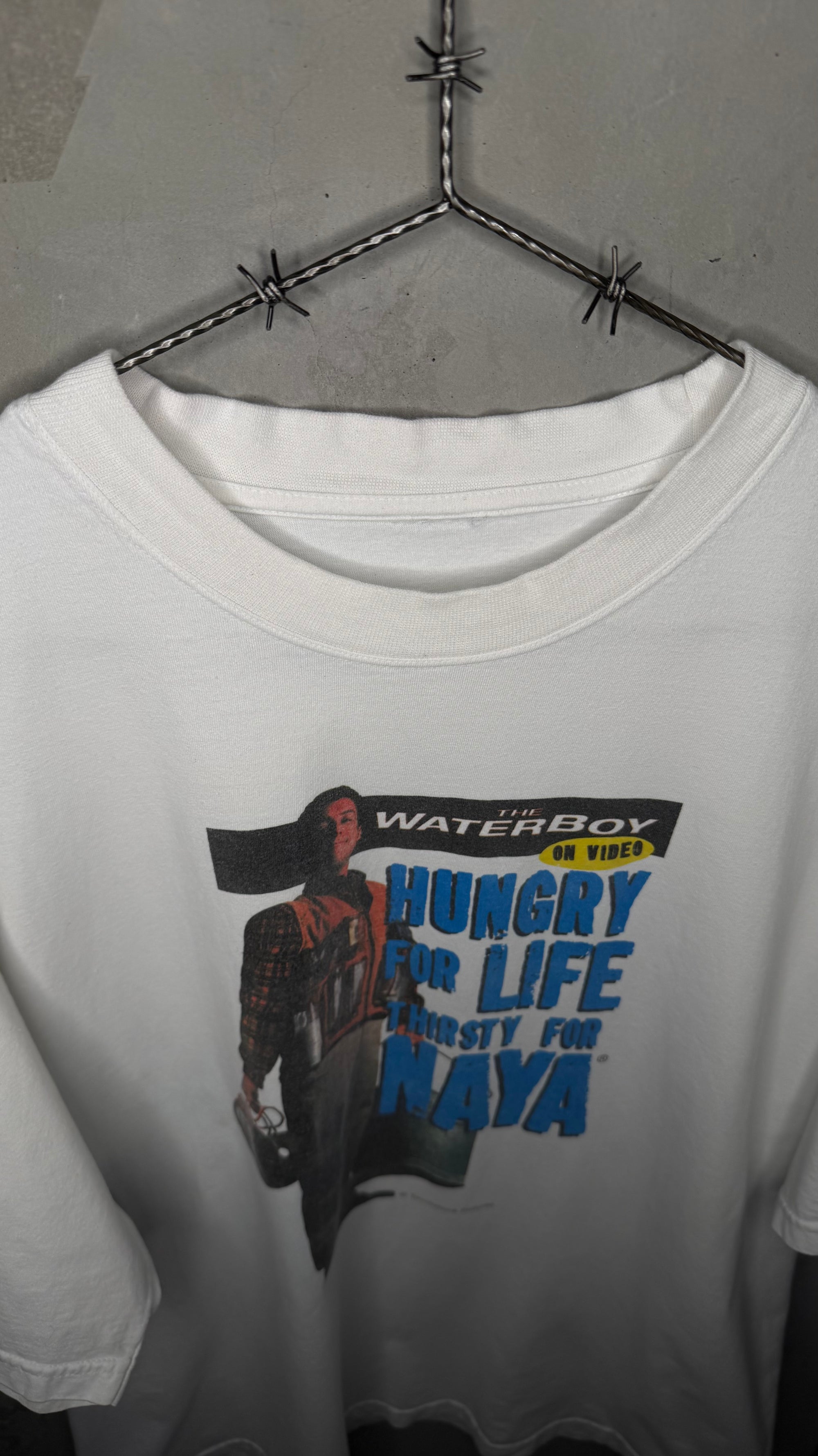 THE WATERBOY MOVIE PROMO TEE | ADAM SANDLER | NAYA SPRING WATER BRAND COLLAB