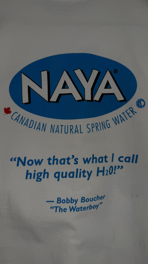 THE WATERBOY MOVIE PROMO TEE | ADAM SANDLER | NAYA SPRING WATER BRAND COLLAB