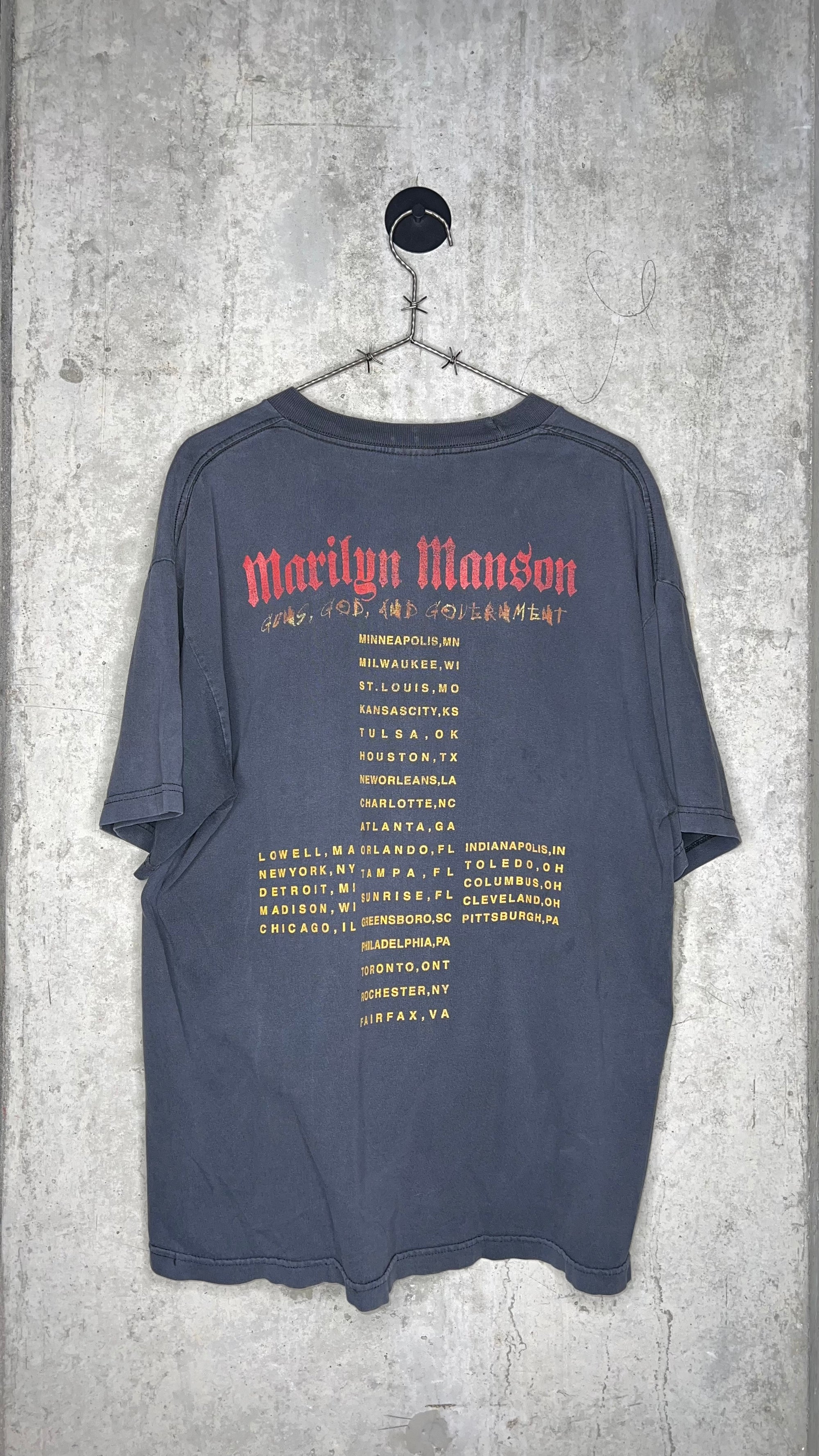 MARILYN MANSON HOLYWOOD FADER TEE | GUNS, GOD AND GOVERNMENT