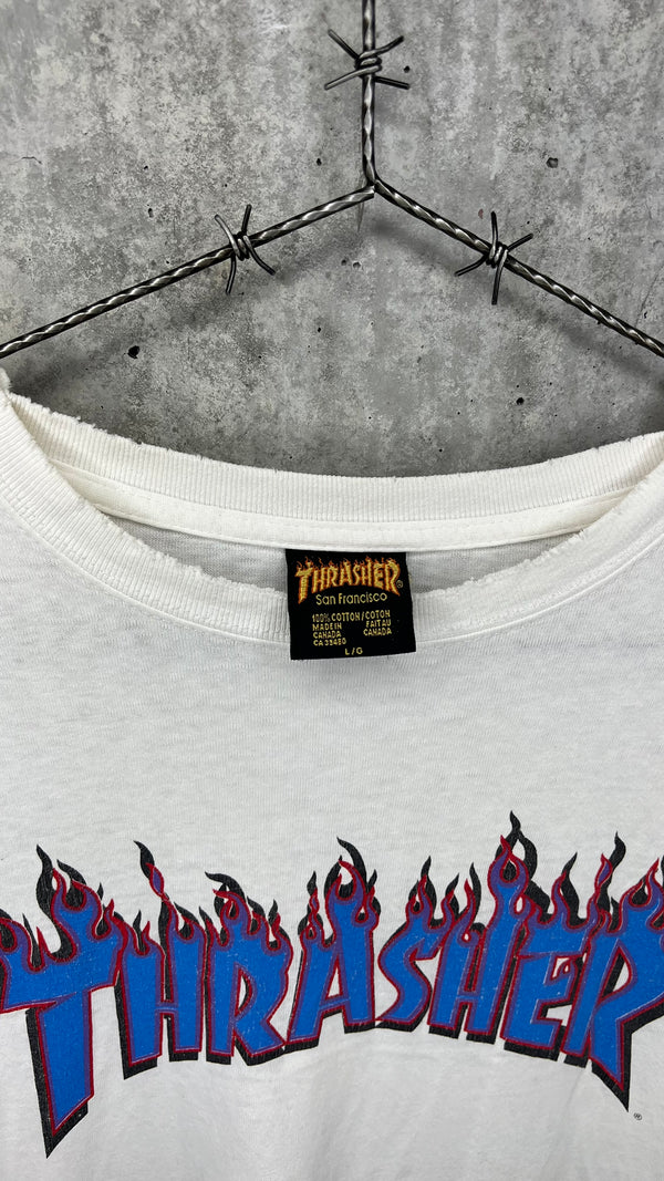 THRASHER BLUE FLAMES LONG SLEEVE